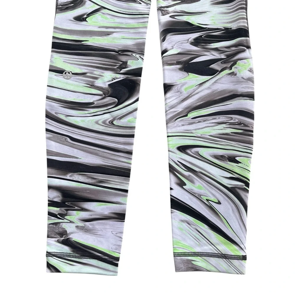 Lululemon Womens 4 Paint Glide Warp Multi Swift Speed High Rise Tight 28